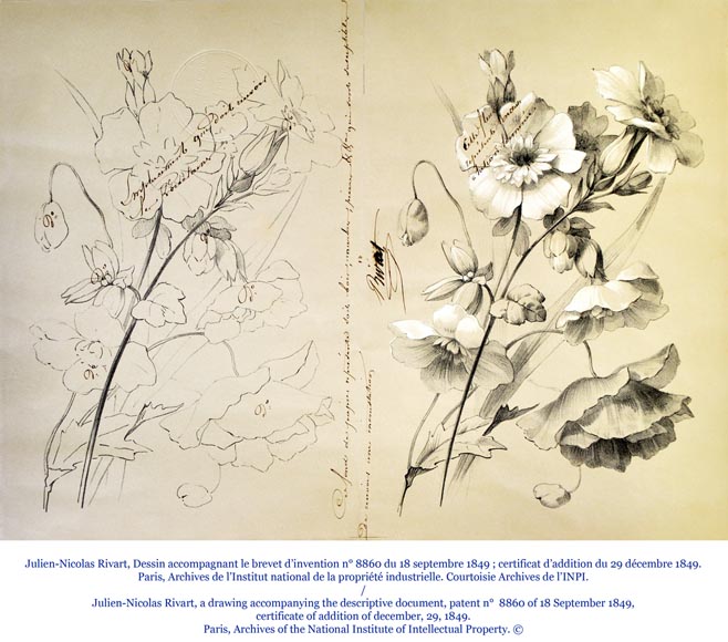 Жюльен-Николя РИВАР (1802-1867) – Секретер-комод, украшенный маркетри из дерева и фарфора в виде распустившихся роз-5