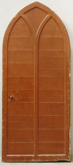 Дверь в нео-готическом стиле из ореха и дуба-13