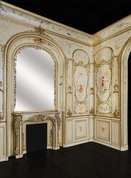 Panelled room with fine chinoiserie decoration from the Villa Les Cèdres,  King Leopold II’s residence  in Saint-Jean-Cap-Ferrat, Côte d’Azur_ru