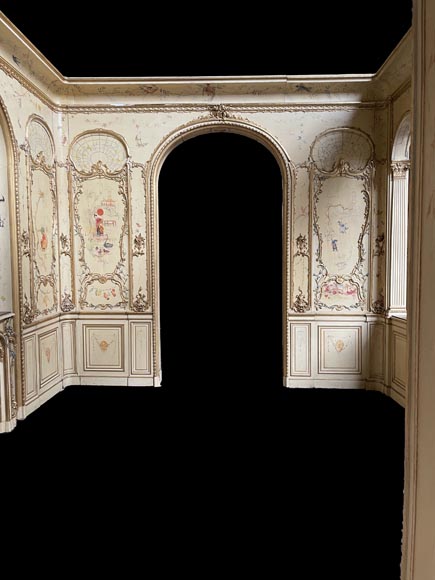 Panelled room with fine chinoiserie decoration from the Villa Les Cèdres,  King Leopold II’s residence  in Saint-Jean-Cap-Ferrat, Côte d’Azur_ru