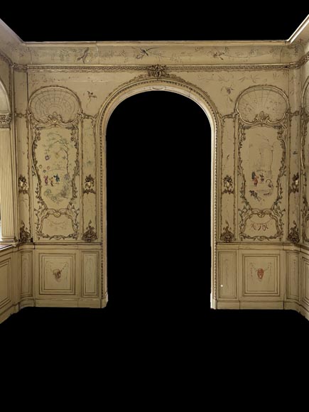 Panelled room with fine chinoiserie decoration from the Villa Les Cèdres,  King Leopold II’s residence  in Saint-Jean-Cap-Ferrat, Côte d’Azur_ru