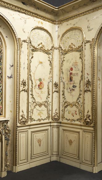 Panelled room with fine chinoiserie decoration from the Villa Les Cèdres,  King Leopold II’s residence  in Saint-Jean-Cap-Ferrat, Côte d’Azur_ru